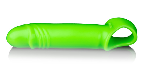 Smooth Stretchy Penis Sleeve - Glow in the Dark  4
