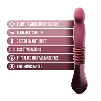 Temptasia - Trixie - Thrusting Dildo - Wine