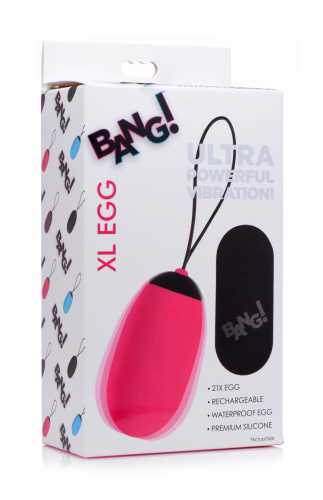 Bang XL Silicone Vibrating Egg - Pink  4