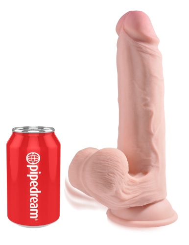 9 Inch Triple Density Cock With Swinging Balls - Light  5