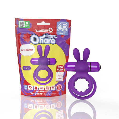 Screaming O 4b - Ohare Wearable Rabbit Vibe -  Grape  5