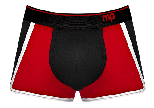 Retro Sport Panel Short - Small - Black/ Red  2