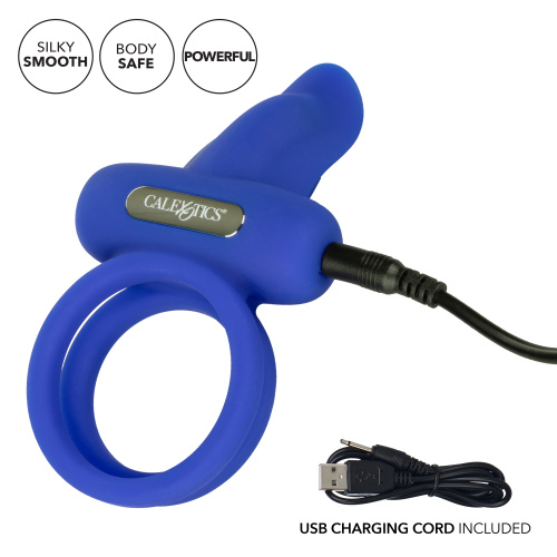 SILICONE RECHARGEABLE DUAL PLEASER ENHANCER  5