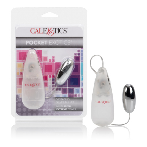 Pocket Exotics Vibrating Silver Bullet  4