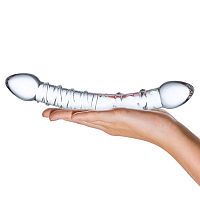 Double Trouble Glass Dildo
