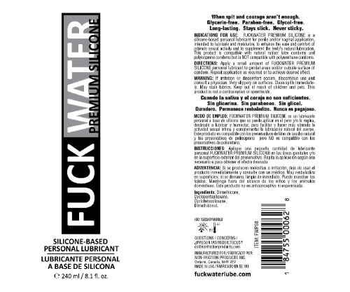 Fuck Water Premium Silicone Lubricant - 8 Fl. Oz.  2