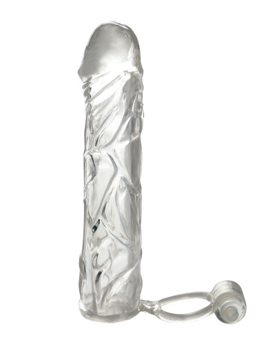 Fantasy X-Tensions Vibrating Super Sleeve - Clear  3