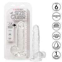 Size Queen 6 inch/15.25 Cm - Clear