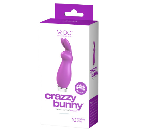 Crazzy Bunny Rechargeable Bullet - Perfectly  Purple  2