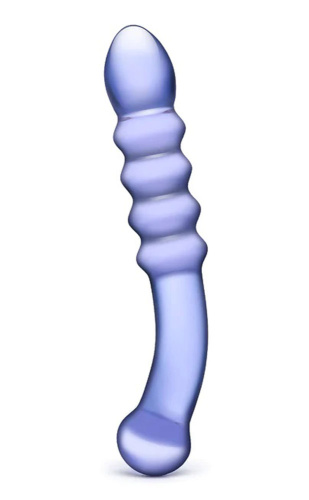 Purple Rain Ribbed Dildo  3
