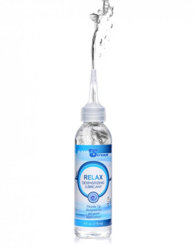 Relax Desensitizing Lubricant With Nozzle Tip - 4  Oz. 118ml  2