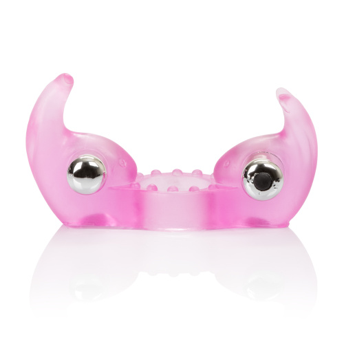 Silicone Triple Orgasm Erection Enhancer - Pink  5