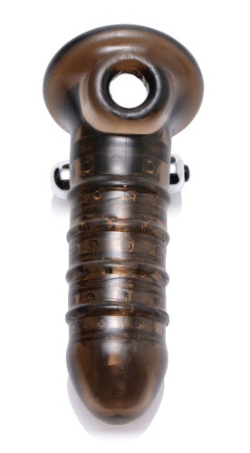 Vibrating Girth Enhancing Sheath - Black  4