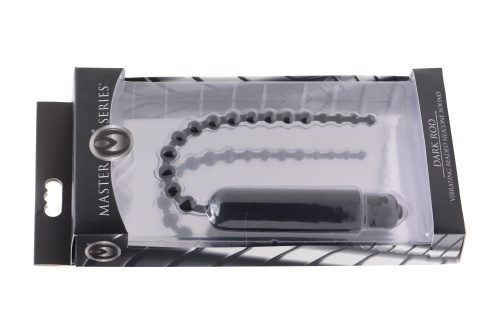 Dark Rod Vibrating Beaded Silicone Sound