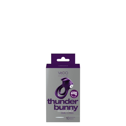 Thunder Bunny Rechargeable Dual Ring - Perfectly Purple  2