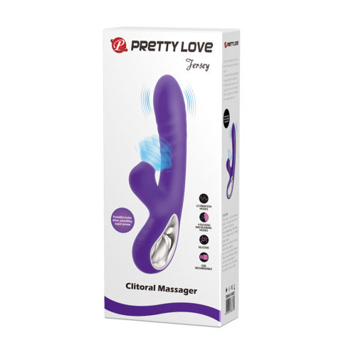 Pretty Love Jersey Sucking and Vibrating Rabbit -  Purple  2