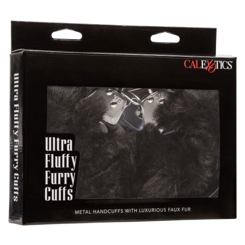 Ultra Fluffy Furry Cuffs - Black  2