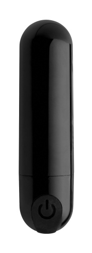 10x Rechargeable Vibrating Metallic Bullet - Black  3