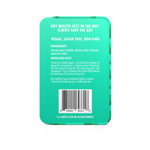 Flintts Mouth Watering Mints Mint - F-Strength 200  2