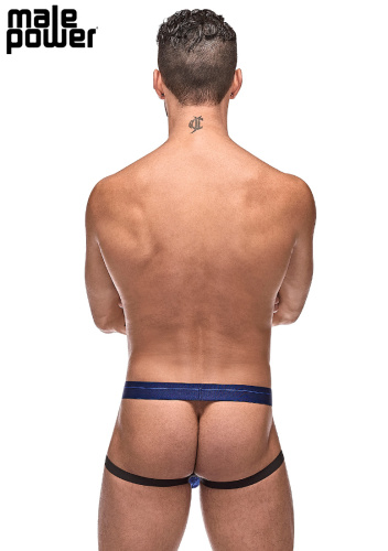 Diamond Mesh Jock Ring Navy S/m  2