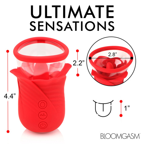 Lily Lover Sucking and Vibrating Clitoral  Stimulator- Red  4