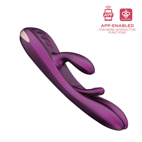 Terri - App Controlled Tapping Rabbit Vibrator -  Purple  2