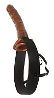 Fetish Fantasy Series 10 Inch Chocolate Dream  Hollow Strap-On