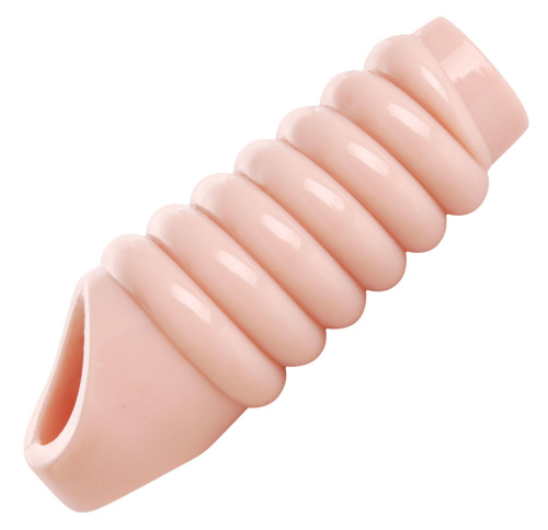 Really Ample Ribbed Penis Enhancer Sheath  2