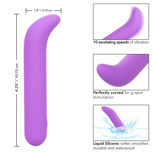 Bliss Liquid Silicone Mini G Vibe - Purple  5