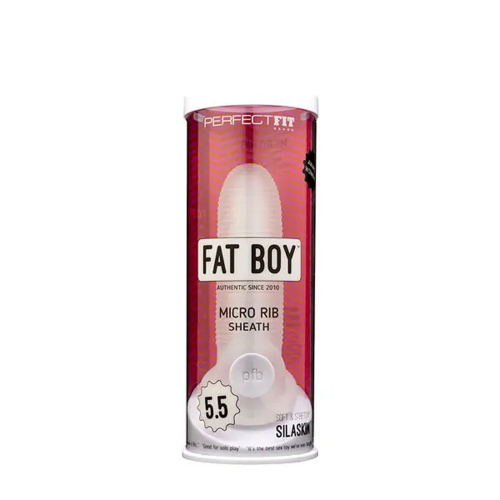 Fat Boy Micro Ribbed Sheath 5.5" - Clear  2