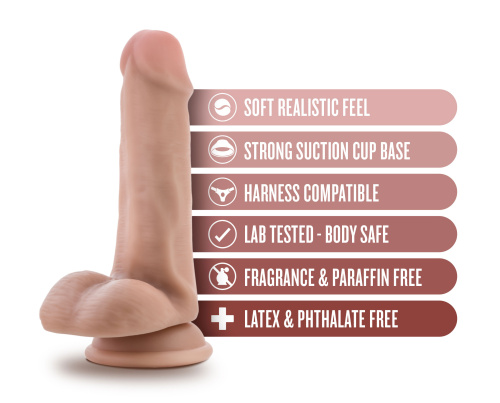 Dr. Skin - Dr. Jeffrey - 6.5 Inch Dildo With Balls - Beige  2