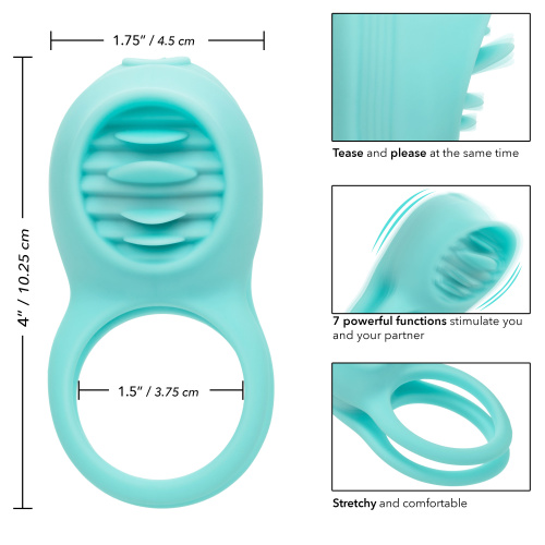 SILICONE RECHARGEABLE FRENCH KISS ENHANCER  2