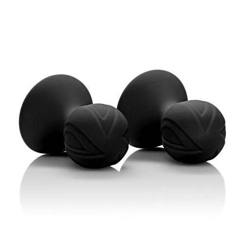 Nipple Play Silicone Pro Nipple Suckers - Black  3