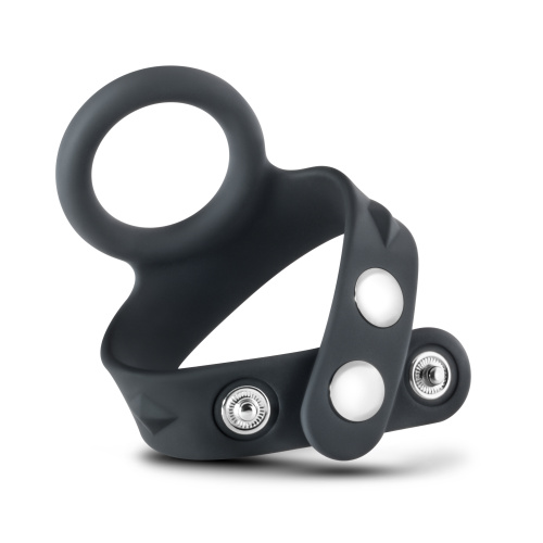 Performance - Vs6 - Silicone Cock & Ball Strap - Black  4