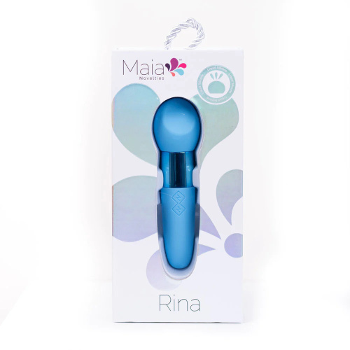 Rina Rechargeable Dual Motor Silicone 15- Function Vibrator - Blue  3