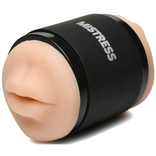 Mistress Double Shot Mouth and Pussy Stroker - Light  5