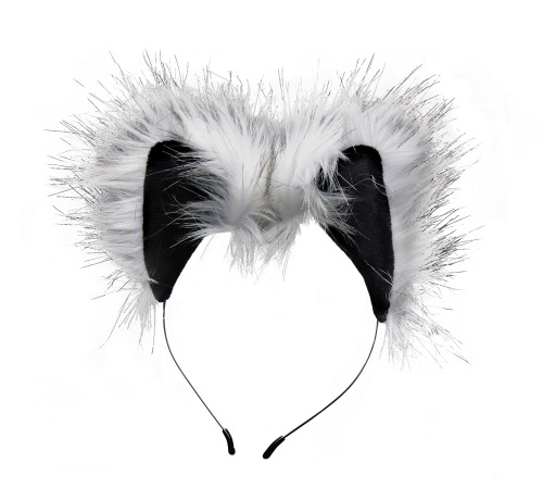 Grey Wolf Tail Anal Plug and Ears Set  3