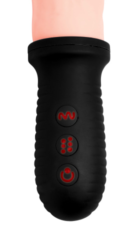 8x Auto Pounder Vibrating and Thrusting Dildo With Handle - Flesh  4