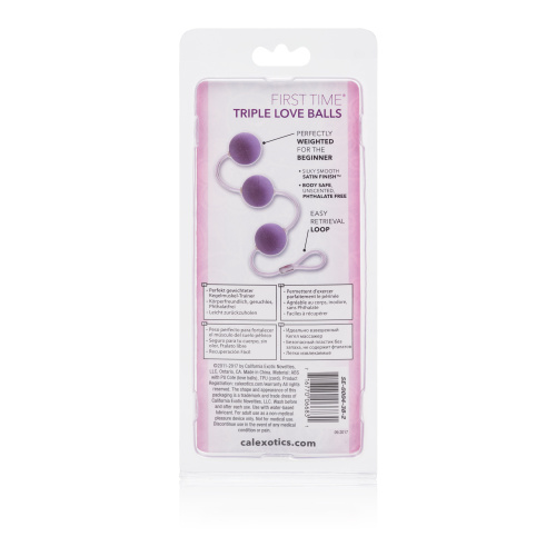 First Time Love Balls Triple Lovers - Purple  3