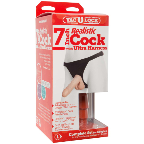 Vac-U-Lock Set - 7 Inch Realistic Ultra Harness  3