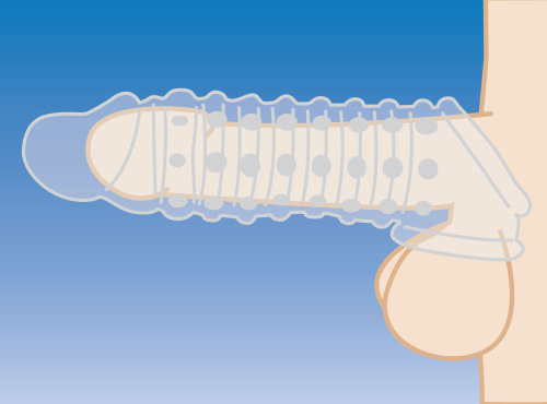 1.5 Inch Penis Enhancer Sleeve - Clear  4