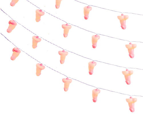 Glitterati Penis String Lights - 20 Lights  2