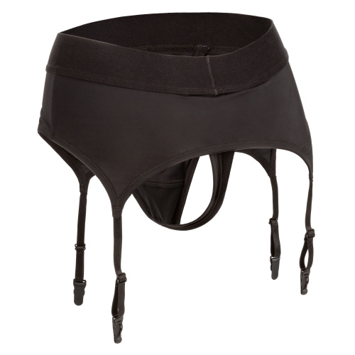 Boundless Thong With Garter - S/m - Black  3