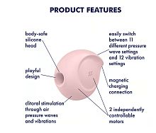 Satisfyer Sugar Rush - Air Pulse Stimulator Plus  Vibration - Rose