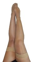 Jenny - Champagne Thigh High - Size D - Nude
