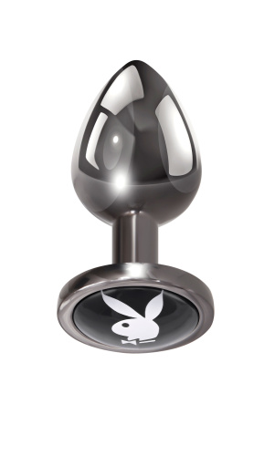 Playboy Pleasure - Tux - Small - Butt Plug - Hematite  2
