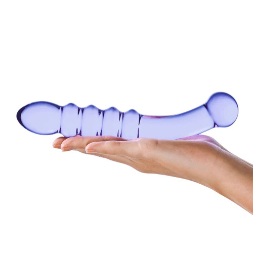 Purple Rain Ribbed Dildo  3
