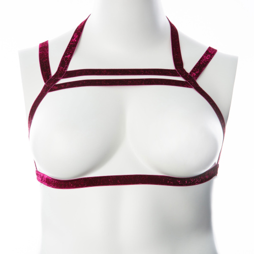 Gender Fluid Sugar Coated Harness - Small/large - Raspberry  3