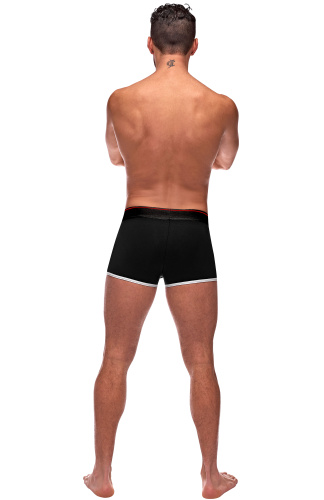 Retro Sport Panel Short - Small - Black/ Red  3