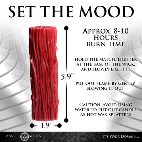 Thorn Drip Candle - Red  3